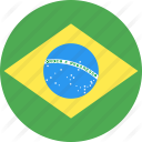 circle brazil flag nation country 128