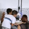 Alunos de pós- graduação do instituto de Microbiologia visitam a Escola Municipal Tenente Antônio João para falar sobre a microbiologia no dia a dia, dentro da disciplina tópicos especiais de divulgação cientifica