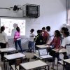 Alunos de pós- graduação do instituto de Microbiologia visitam a Escola Municipal Tenente Antônio João para falar sobre a microbiologia no dia a dia, dentro da disciplina tópicos especiais de divulgação cientifica