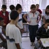 Alunos de pós- graduação do instituto de Microbiologia visitam a Escola Municipal Tenente Antônio João para falar sobre a microbiologia no dia a dia, dentro da disciplina tópicos especiais de divulgação cientifica