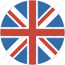united kingdom UK England circle flag 128